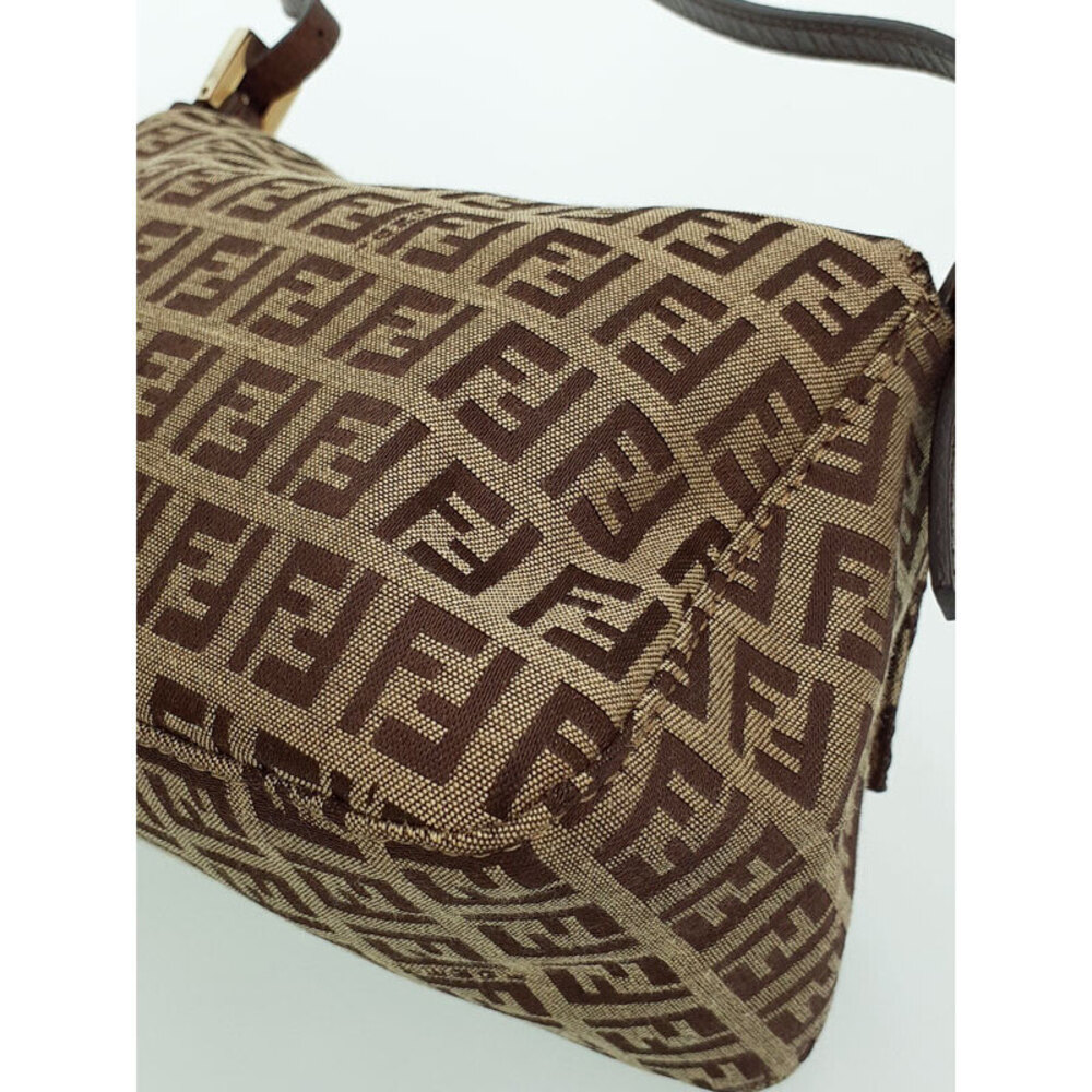 Fendi Zucchino Shoulder Mamma Bag Semi Bucket - Picture 5 of 9